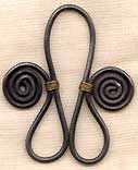 Eura-style iron brooch hangers